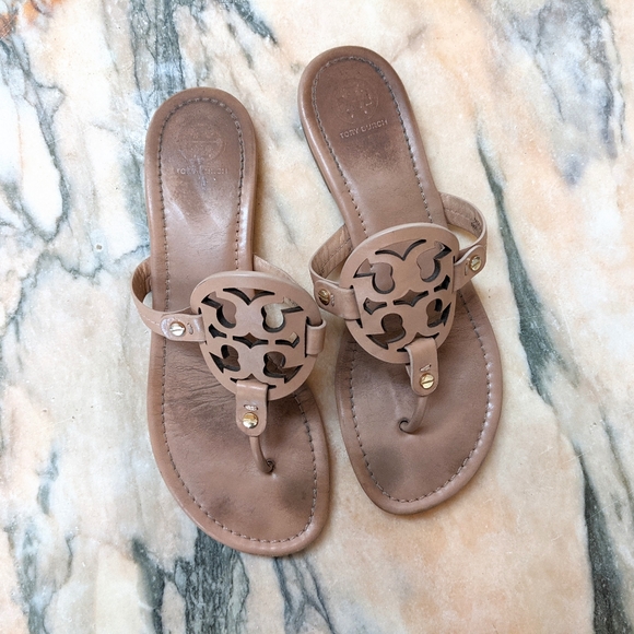 💔SOLD💔 Tory Burch Miller sandal light brown - Picture 2 of 13
